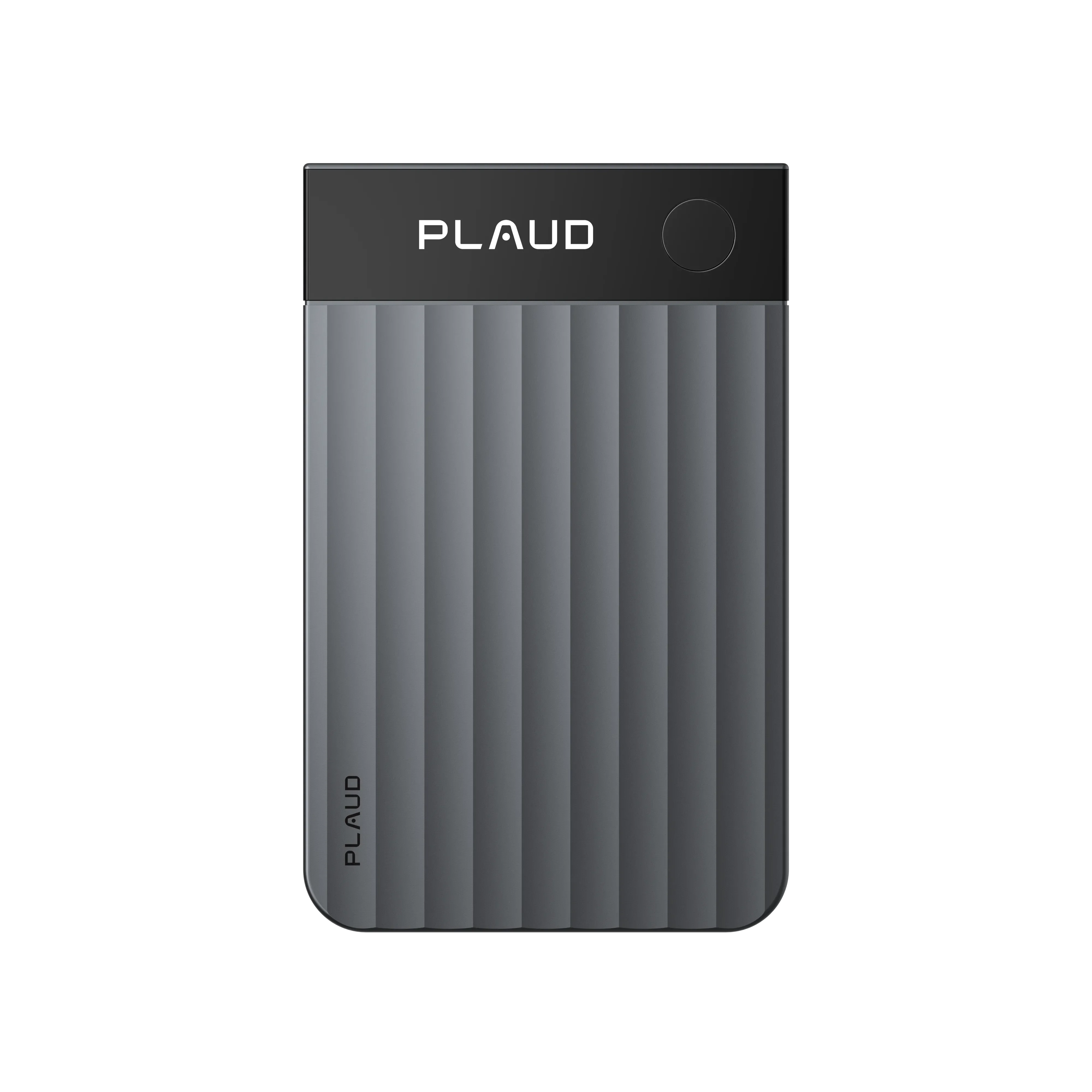 Plaud Note Pro AI voice recorder device in stylish gray for recording meetings, phone calls and transcribing conversations