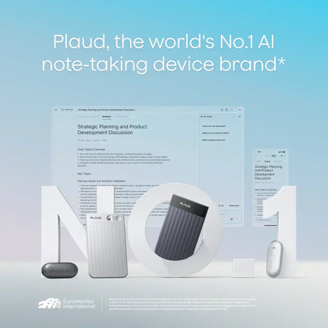 Plaud Note、Note Pro、NotePin，全球第一AI筆記裝置品牌