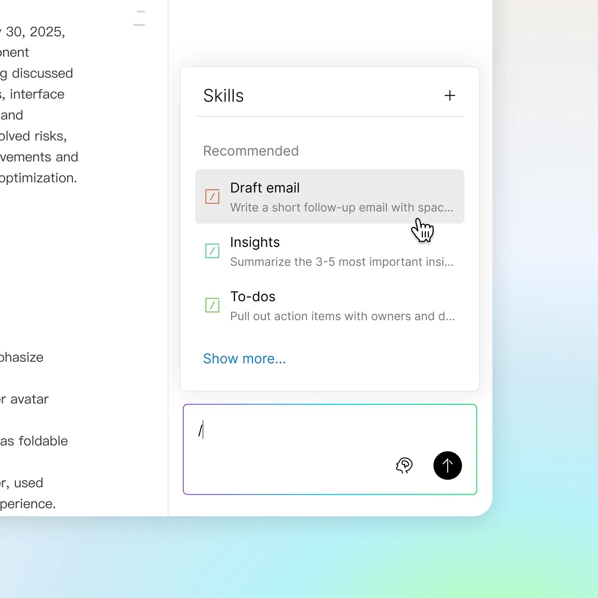 技能簡介：將重複使用的提示詞，轉化為一鍵執行的 AI 動作