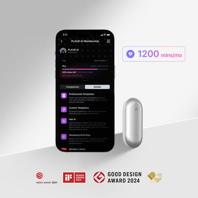 PLAUD NotePin 與 AI 年度專業版方案 - PLAUD TW