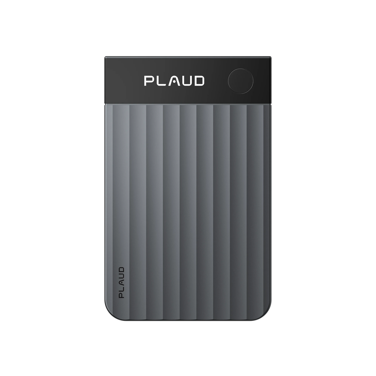 Plaud Note Pro AI voice recorder device in stylish gray for recording meetings, phone calls and transcribing conversations