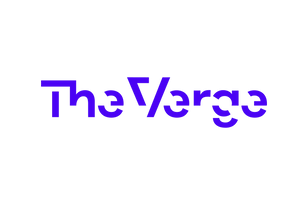 The Verge 標誌，紫色字體
