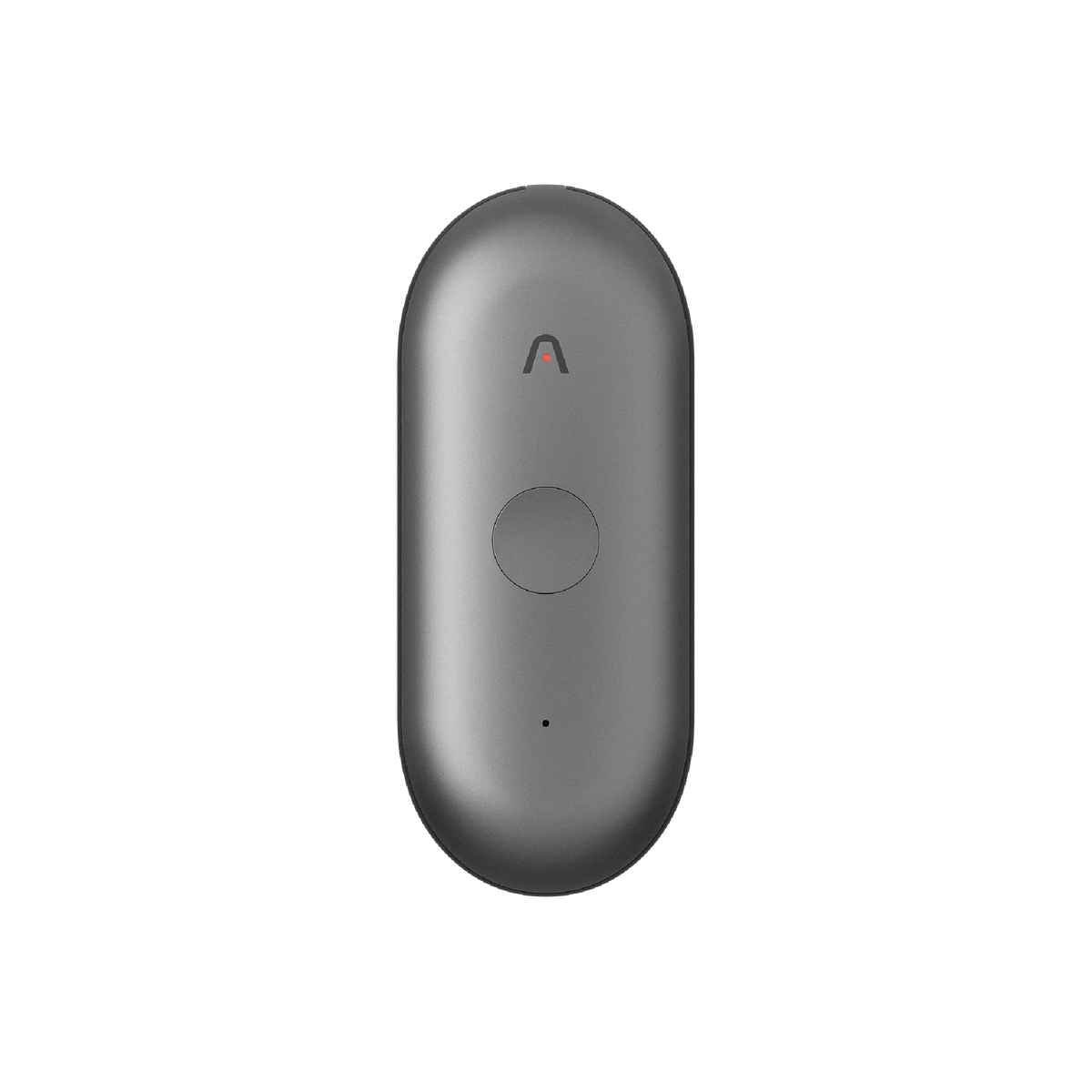 深灰色 Plaud NotePin，正面有圓形按鈕