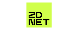 ZDNET 標誌，黑色文字在螢光綠方塊上